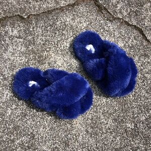 J. Crew Crewcuts Toddler Fluffy Faux Fur Slippers